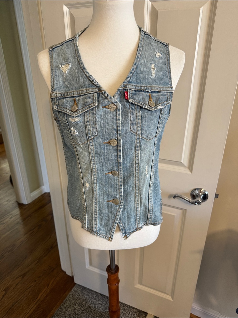 Levi vintage Jeans Vest - custom back by Levi store